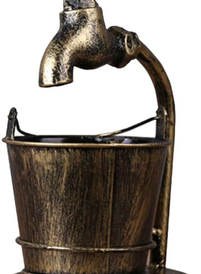 حامل سجائر زخرفي للكتابة مزود بصنبور تصميم حنفية من الحديد العتيق للمكتب والمنزل - Image 1